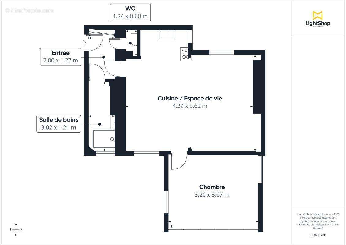 Appartement à PARIS-18E