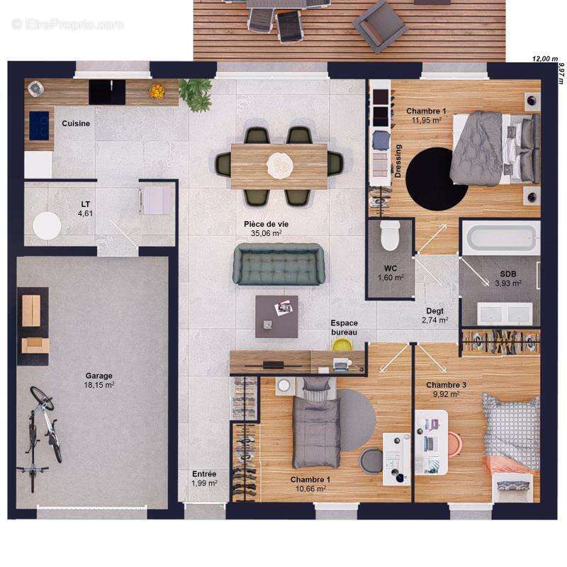 Maison 5 pièces 82 m2 - photo 4
