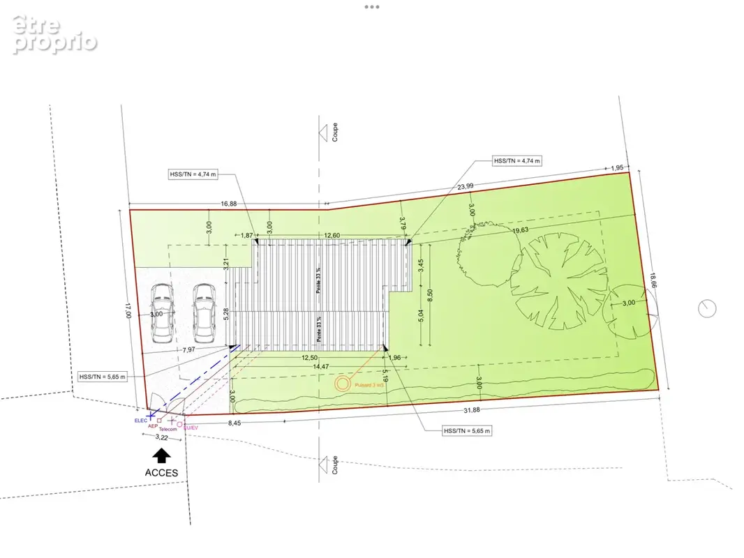 CASTELMAUROU, terrain viabilisé de 747 m2 avec permis de construire déposé - photo 2