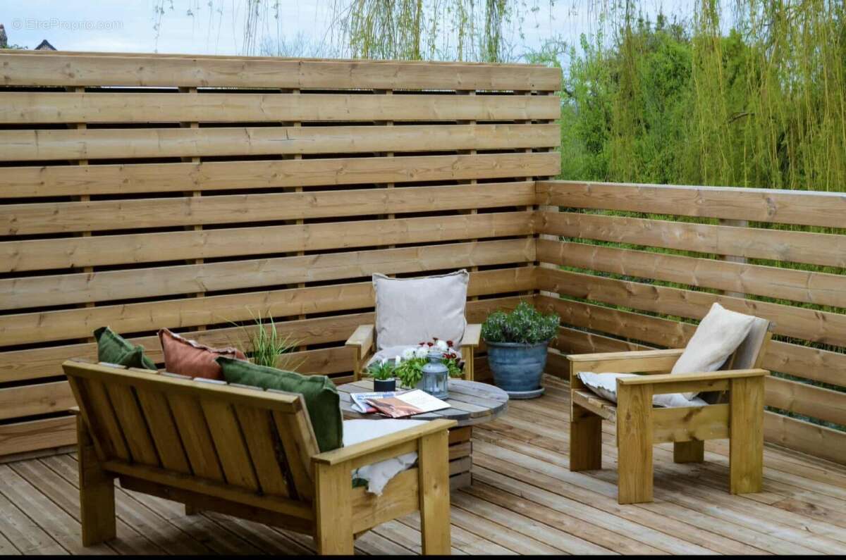 Terrasse Gite 1 - Appartement à NOYELLES-SUR-MER