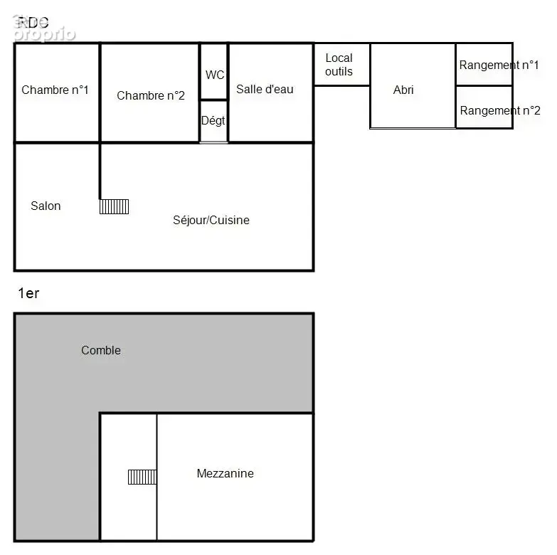 Maison T3 de 81m2, de plain-pied, rénovée avec terrain de 8200m2 - photo 13