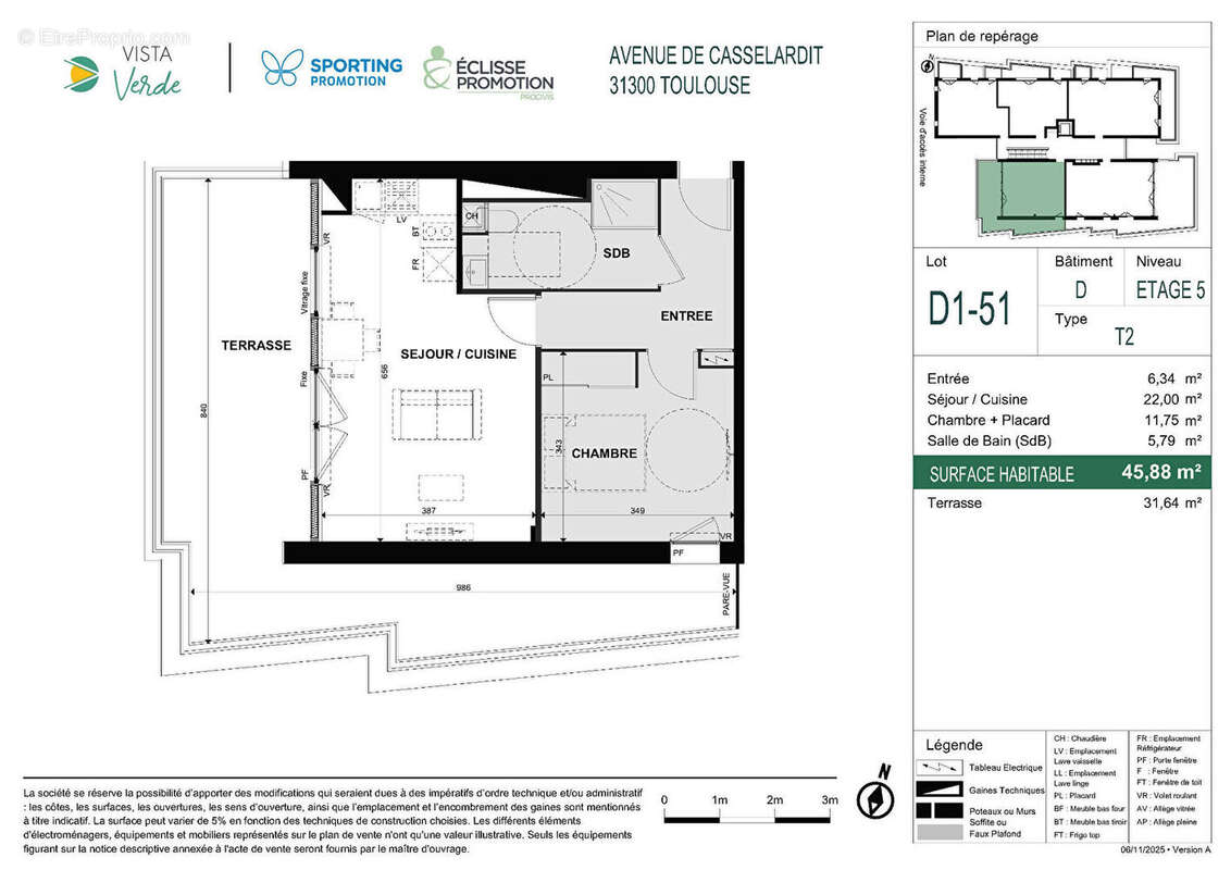 Appartement à TOULOUSE