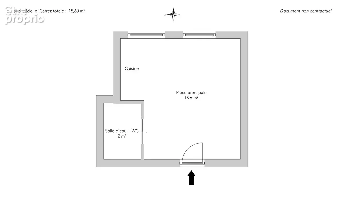 Paris 18e - RUE DES ABBESSES - Studio - 15,60m² Carrez - 1 chambre - photo 8