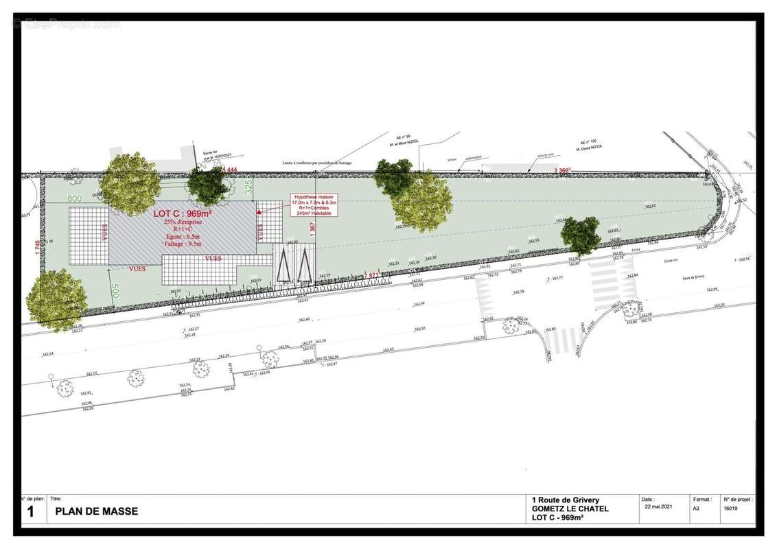 Terrain à GOMETZ-LE-CHATEL