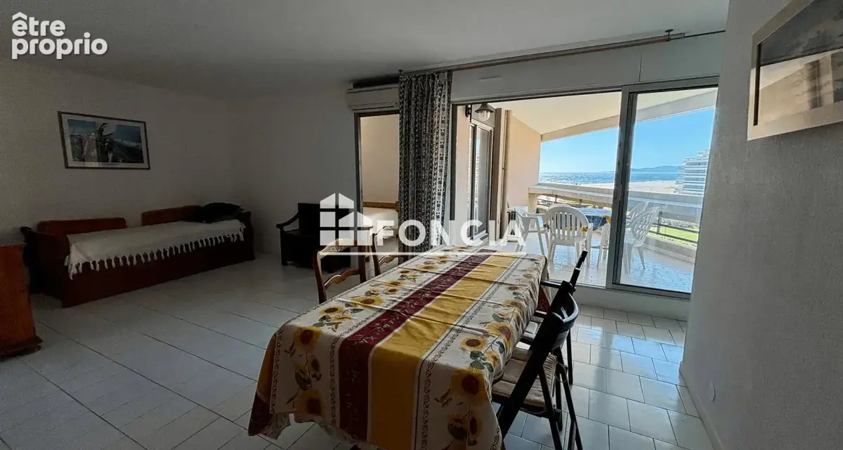 CANET SUD THALASSO – T2 45 m² – Terrasse – Accès Direct Plage – Garage + Parking + 2 Celliers - photo 4