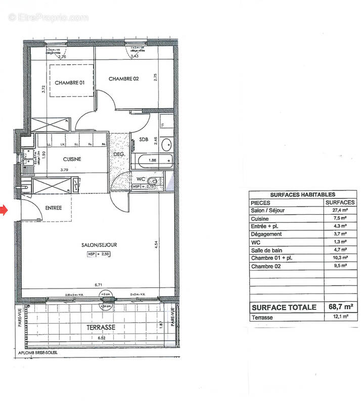 Appartement à SAUTRON