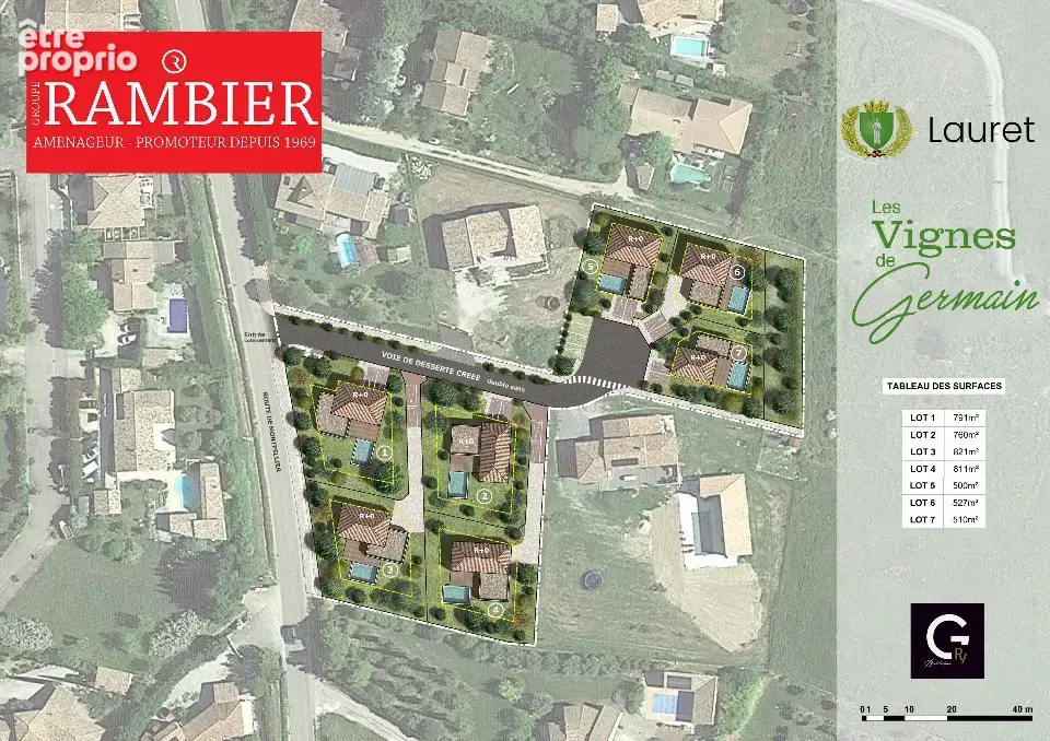 Terrain 800 m² à vendre à Lauret (34270) - photo 4