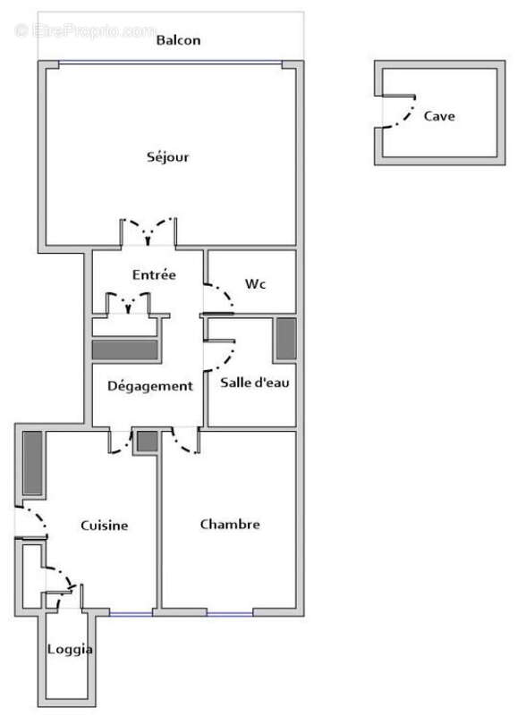 Appartement Type 2 avec balcon, cave et parking, Résidence LE FLANDREYSY, 26000 Valence - photo 14