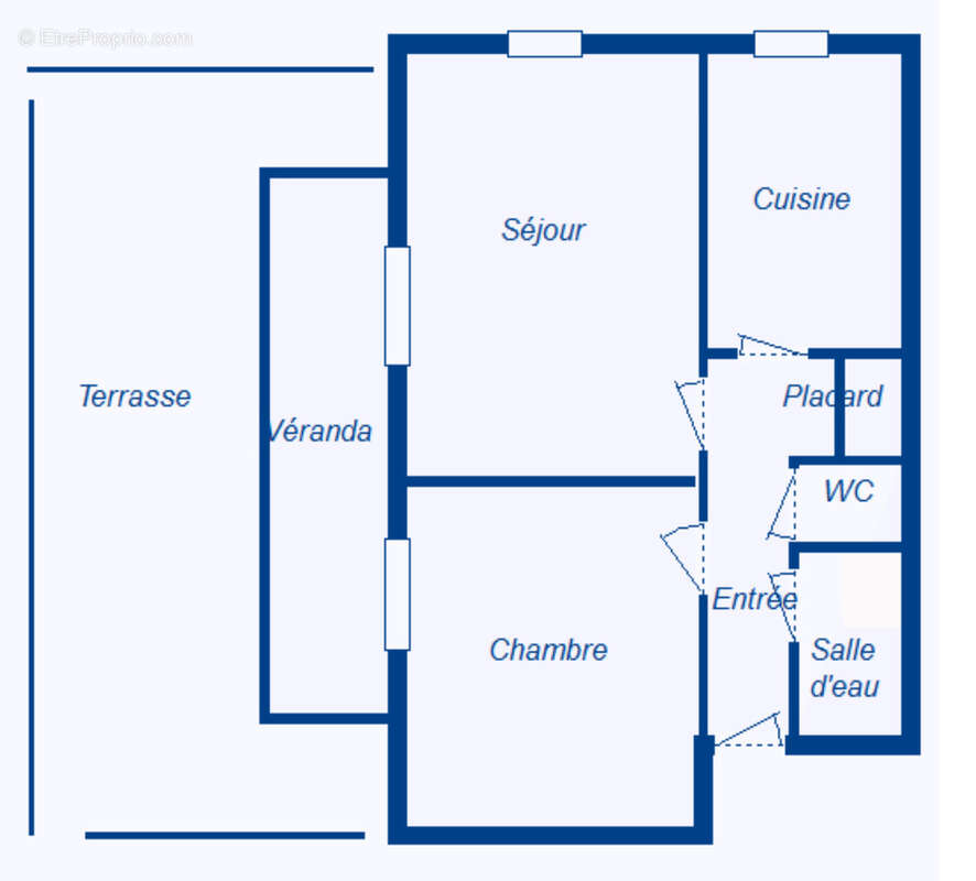 Appartement t2 60 m2 vendu meublé avec grande terrasse - photo 13