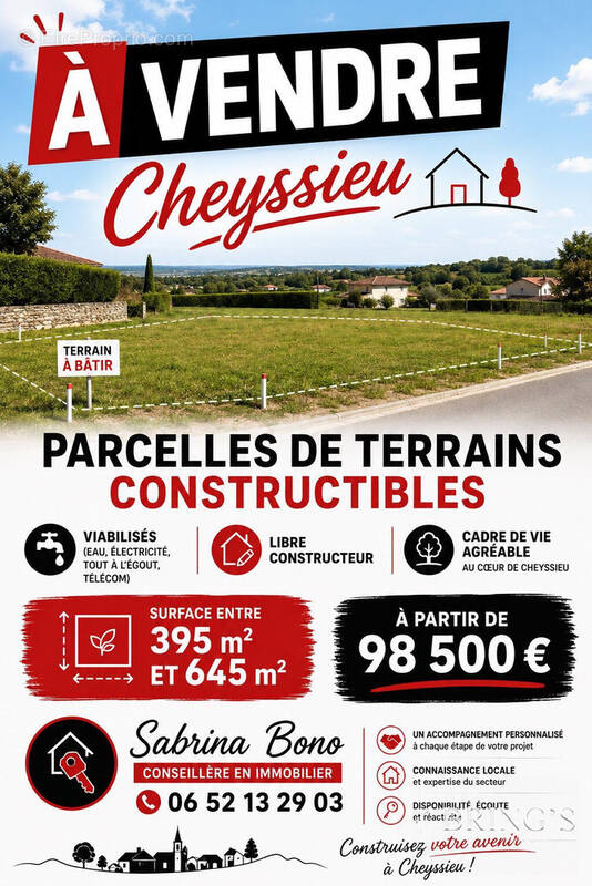 Terrain à CHEYSSIEU