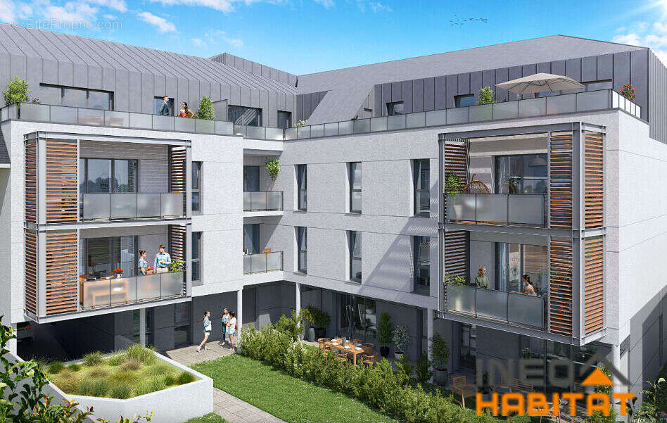 Appartement La Meziere 2 pièce(s) 41.95 m2 - photo 2