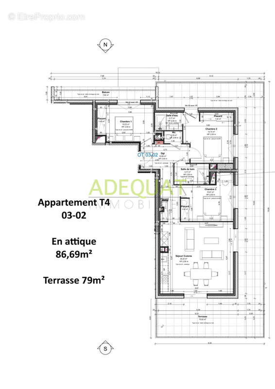 Appartement à LA TOUR-DU-PIN