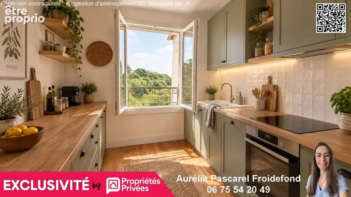 98 990 euros - voutezac (19130) - maison de village t4 d'environ 72m2, 3 chambres, avec cave et terrasse sur terrain de 205m² - photo 11
