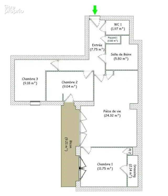 Appartement 4 pièces 73 m² à vendre à Lyon-7e (69007) - photo 2