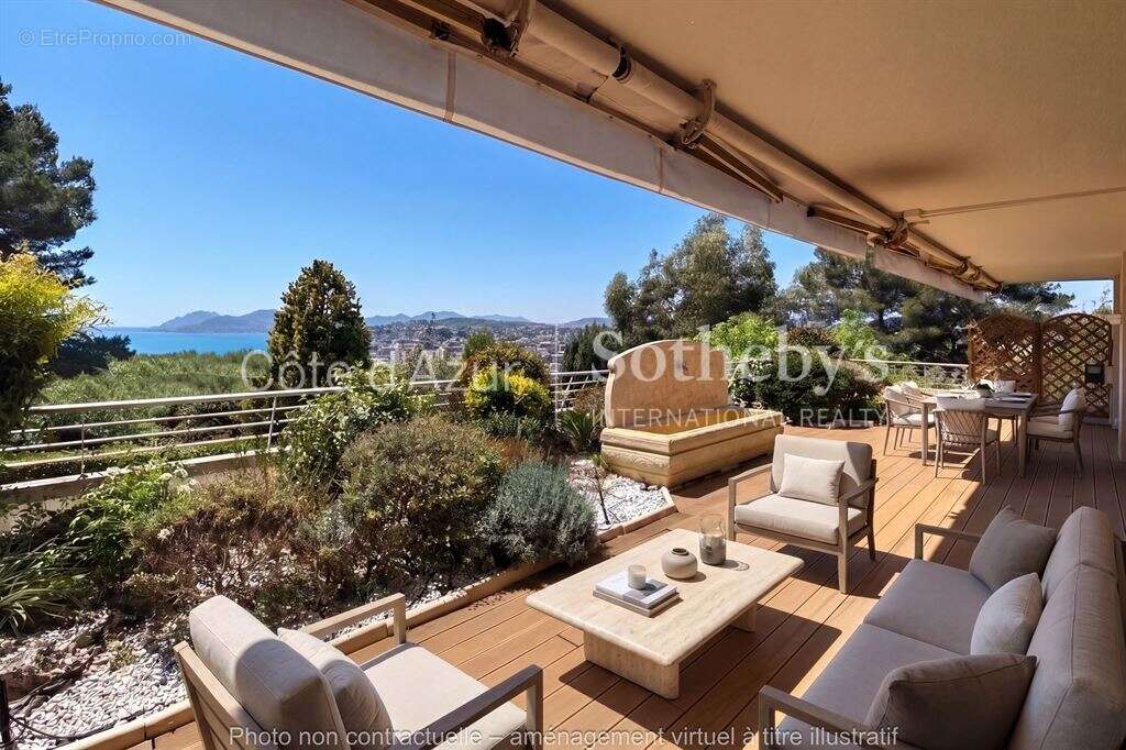 Le Cannet appartement vue mer avec grandes terrasses dans résidence de prestige - photo 3