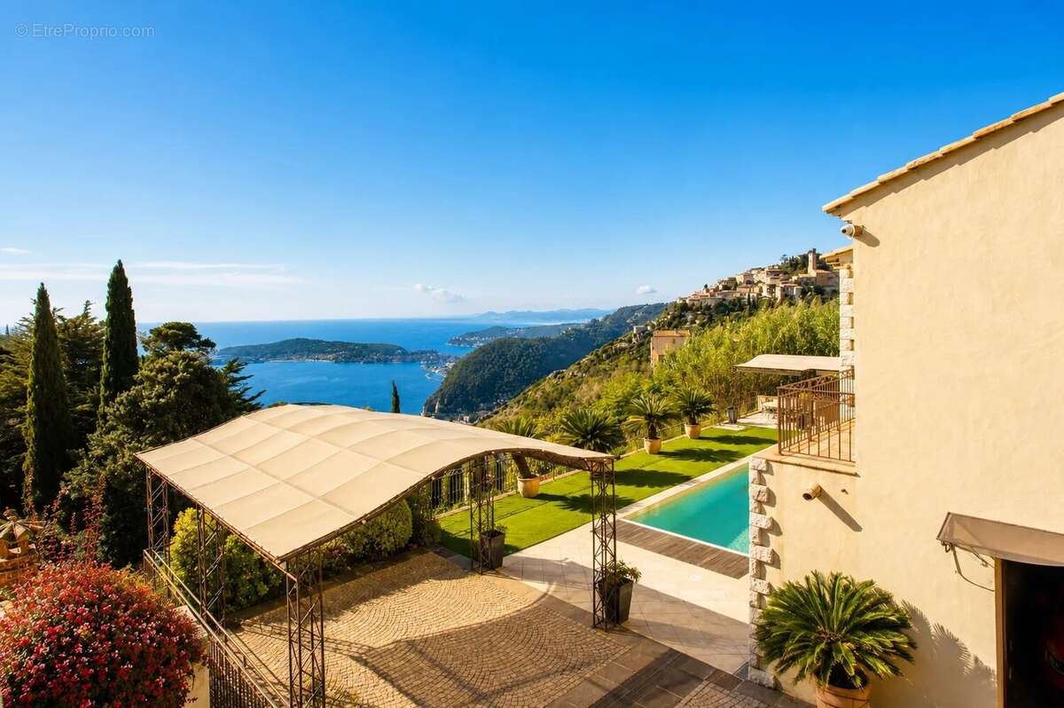 Eze "village" - propriété de 2 villas 450m²  piscine  vue mer - photo 14
