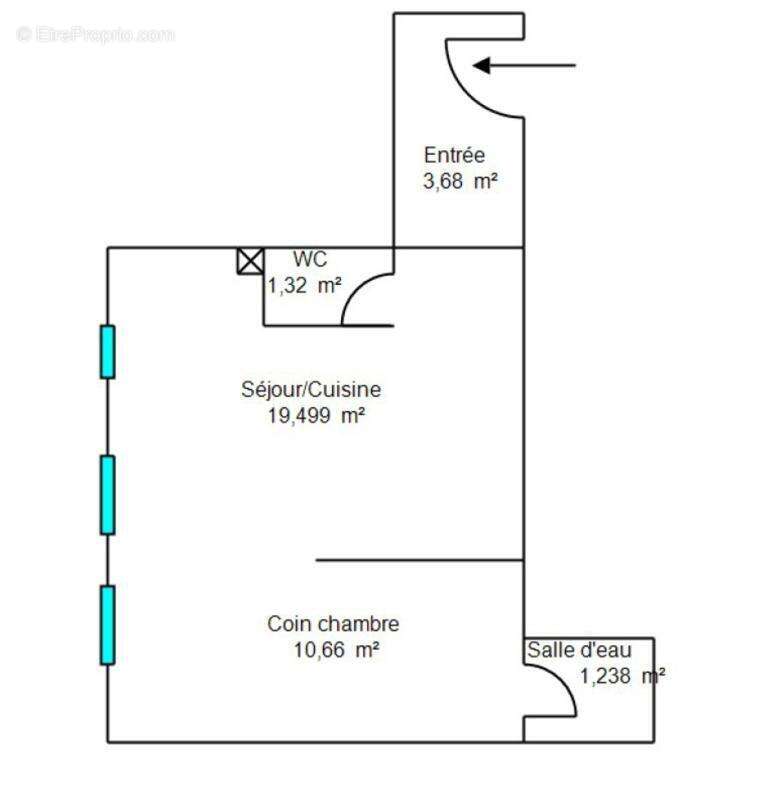 Appartement à PARIS-10E