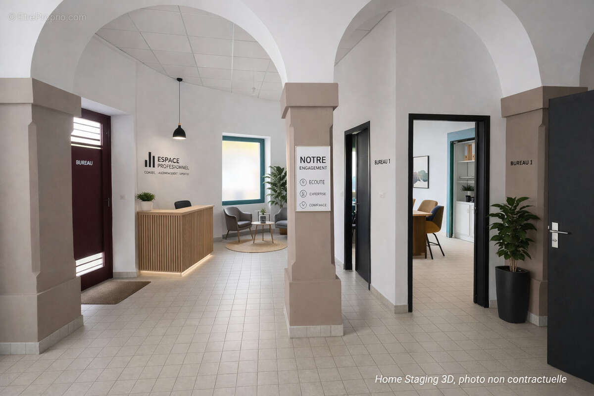 Cabinet ou bureaux 103 m2, 3 entrées indépendantes, centre Privas - idéal profession libérale - avec cave - photo 4