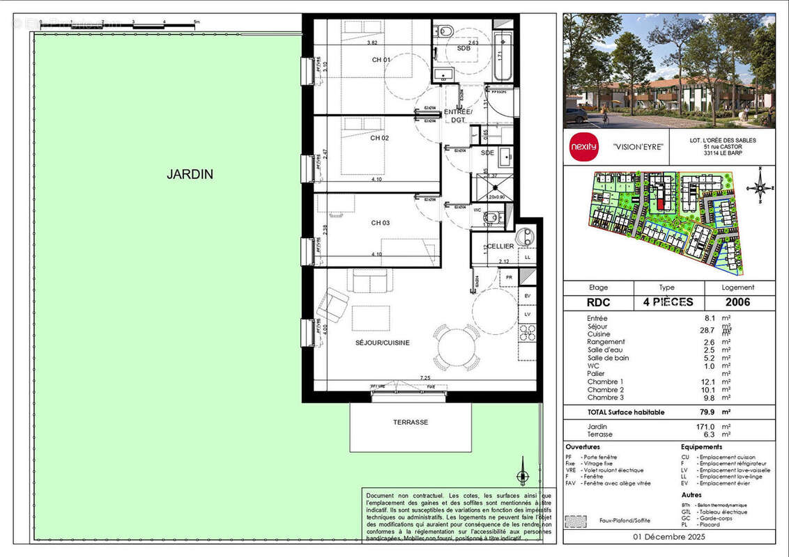 Appartement à LE BARP