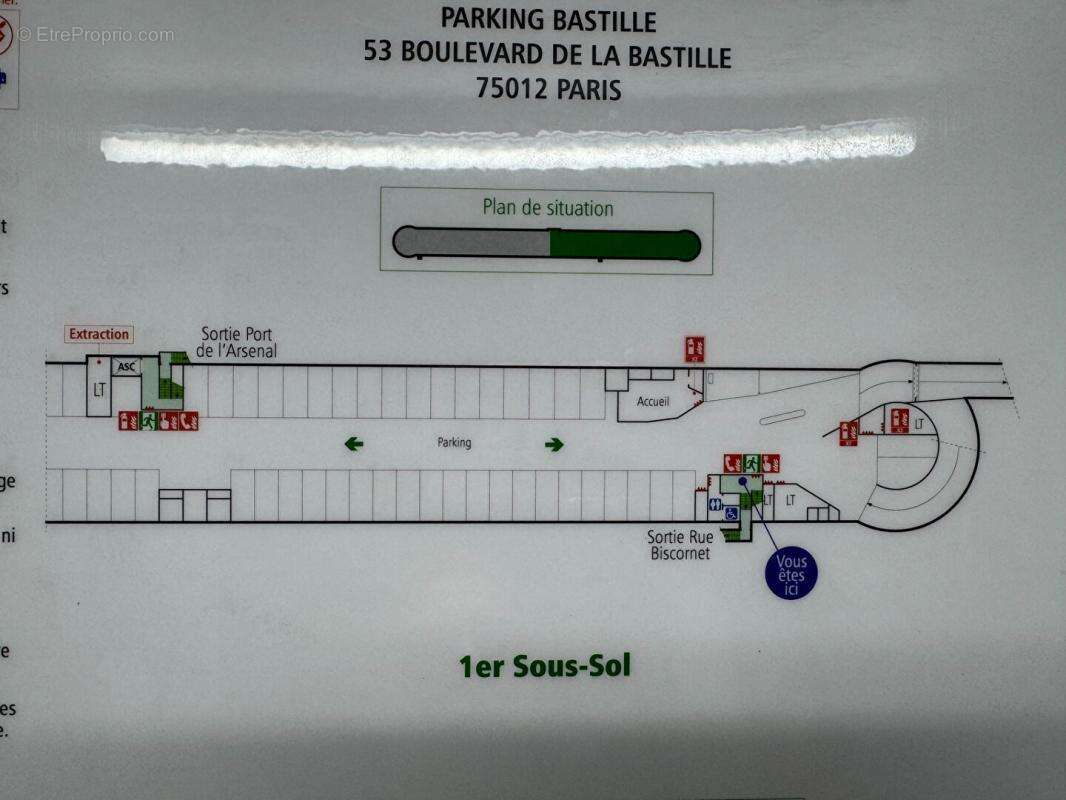 75012 PLACE DE PARKING 1er sous-sol- Bastille - Gare de Lyon - INDIGO - photo 16