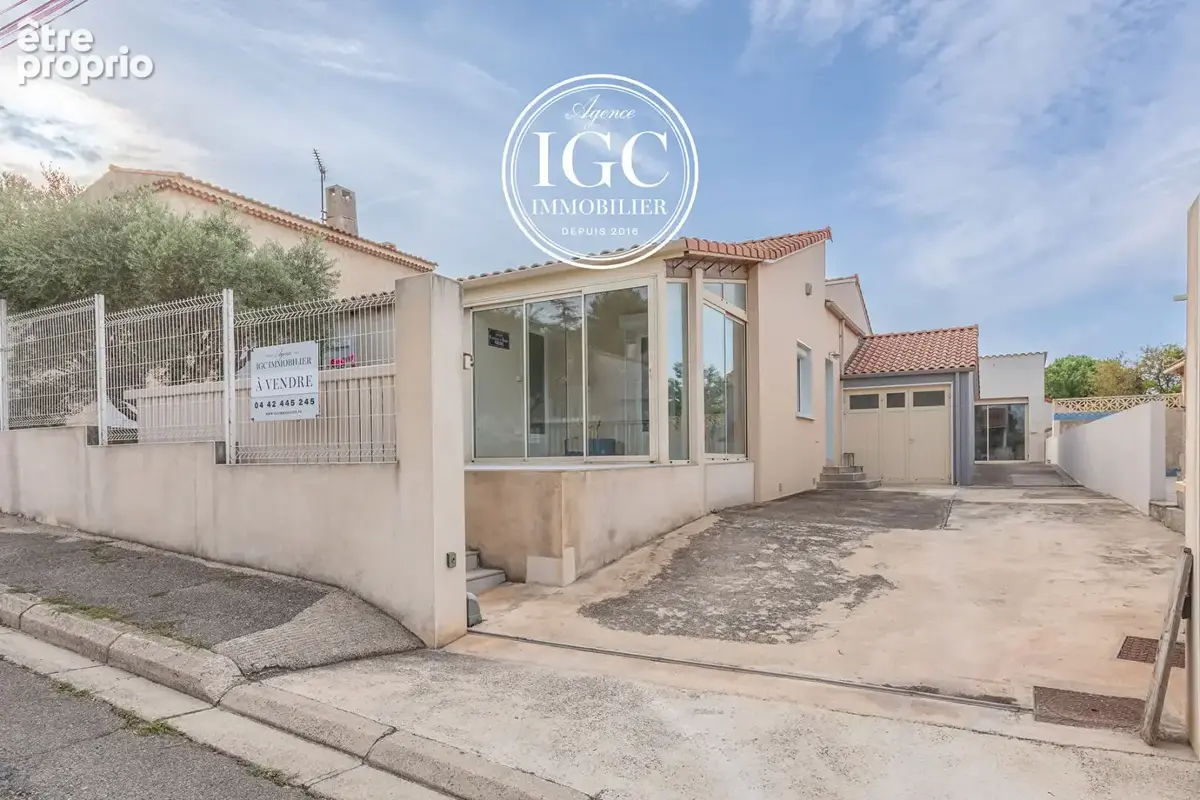 Maison plain pied - type 4 -  95 m² - garage et dependence - chateauneuf les martigues - photo 1