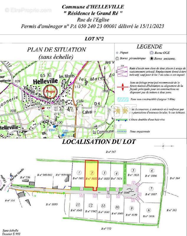 Terrain à HELLEVILLE