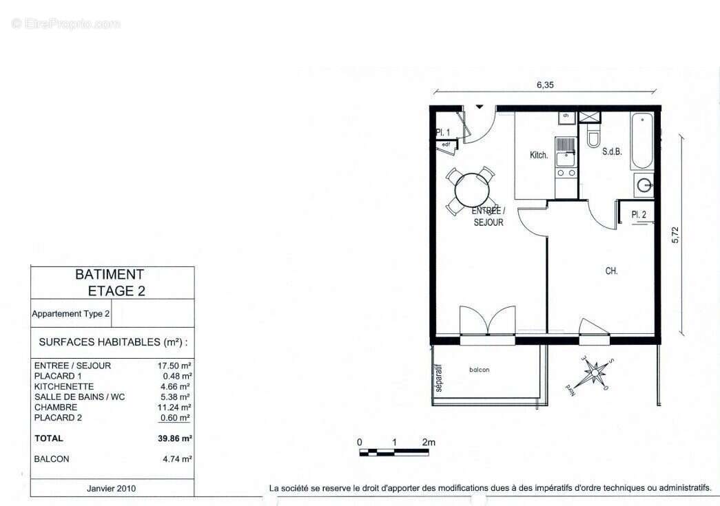 Appartement 39 m² à Saint-Quentin  - photo 7