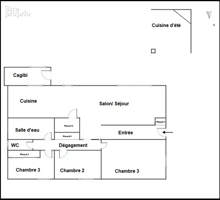 Bas de villa de 115 m2   type 4   terrain de 470 m2   cuisine d’été - photo 14