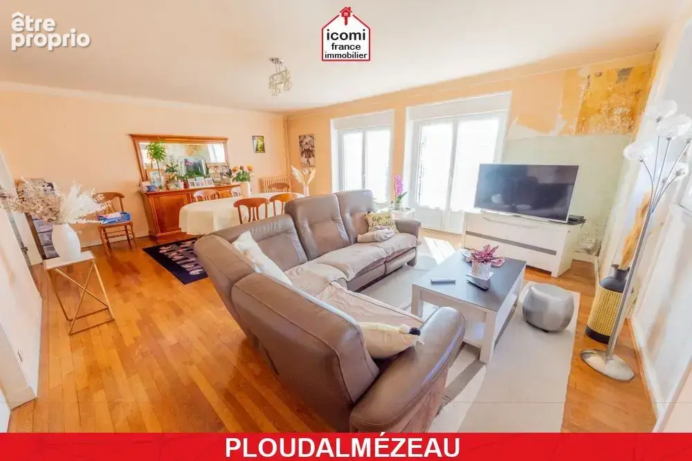 Finistere - ploudalmézeau (29830) - a vendre - appartement t5 133m² - 4 chambres - dalle beton - seul a l'etage - garage - beau  - photo 3
