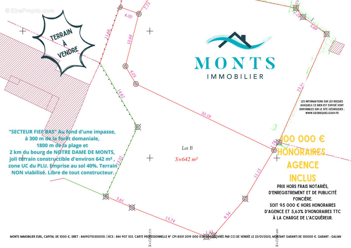 Terrain à NOTRE-DAME-DE-MONTS