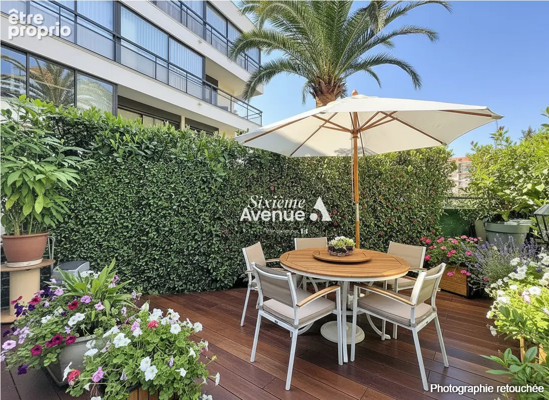 A VENDRE A MANDELIEU appartement 2 pièces en rez-de-jardin avec cave et place privative - photo 4