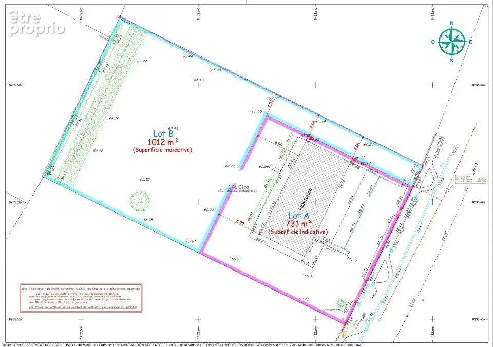 Terrain 1 000 m² à vendre à Saint-Martin-Des-Entrees (14400) - photo 2