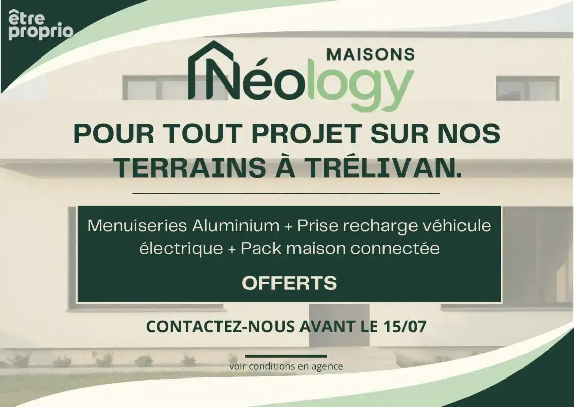 OPPORTUNITE RARE, Terrains constructibles à TRELIVAN à partir de 45900€ - photo 2
