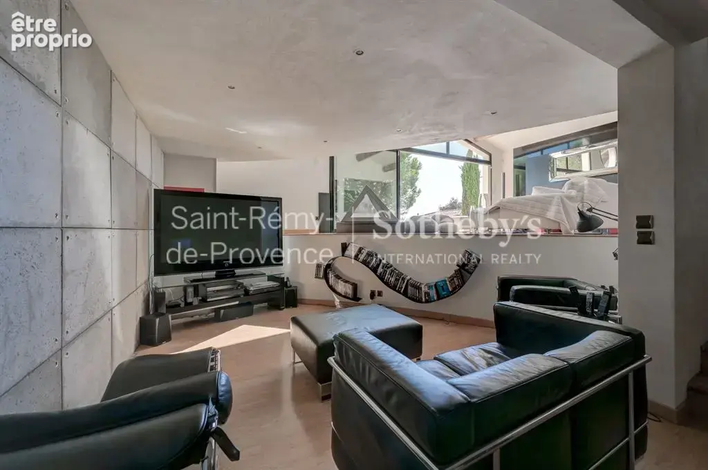 Villa d'architecte, vue panoramique et piscine a debordement - villeneuve les avignon - photo 11