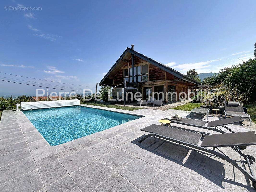 Trévignin – Maison d'exception en ossature bois avec vue dominante, piscine et panorama sur les montagnes - photo 18