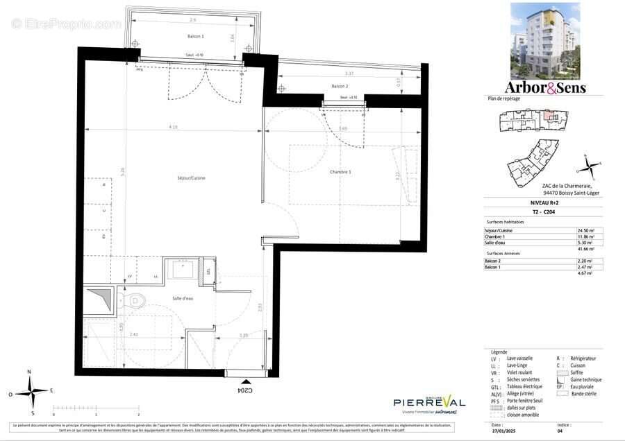 Appartement 41 m² à Boissy-Saint-Leger  - photo 4