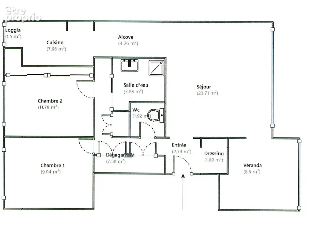 * Exposition Sud - Vue Pinède * APPARTEMENT 3 Pièces avec 2 Chambres *  Parking privé + Cave (83430) SAINT MANDRIER SUR MER * - photo 9