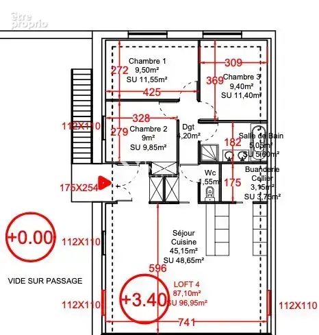 Appartement 4 pièces 100 m² à vendre à Roubaix (59100) - photo 8