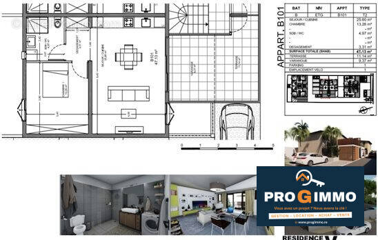 Appartement à SAINT-PIERRE