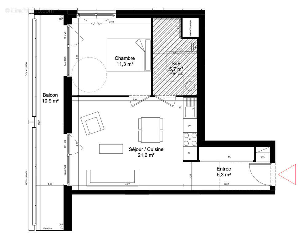 Appartement à SAINT-DENIS