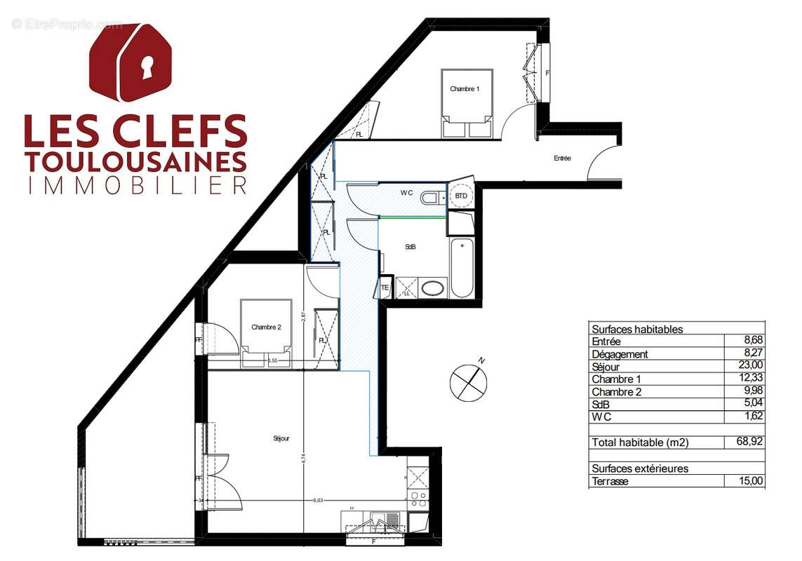 Appartement à TOULOUSE