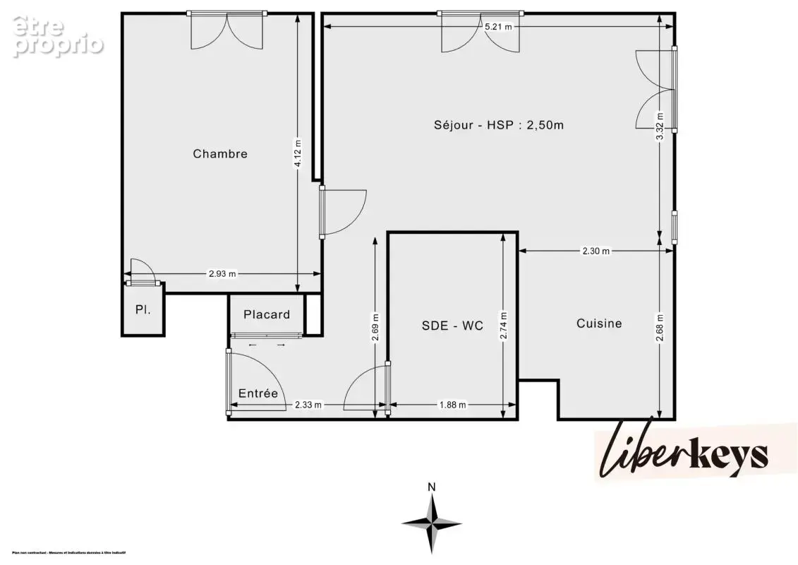 Parmain – T2 avec jardin privatif de 70 m², terrasse et parking - photo 11