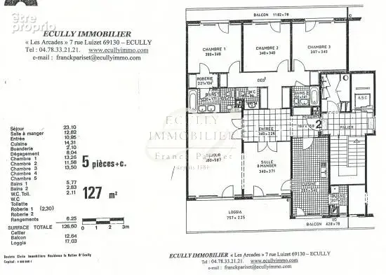 Vente ecully 69130 appartement 5 pieces pitance garage - photo 11