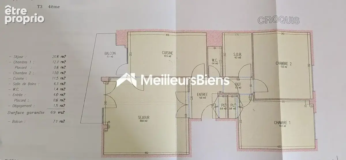 Appartement  69.69 m² hab, 2 chambres et terrasse - photo 12