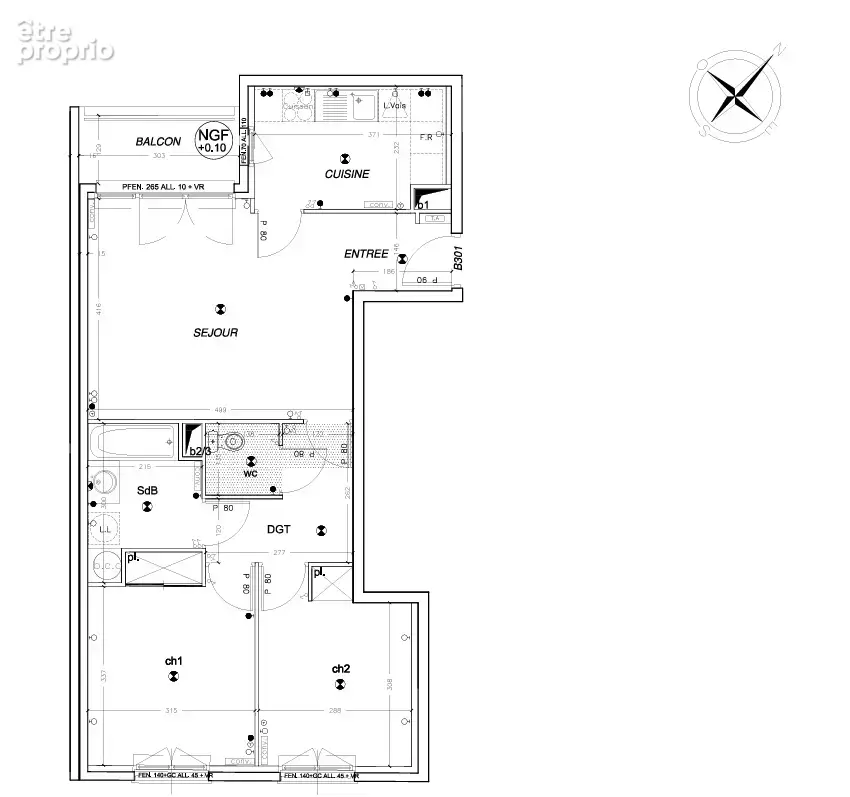 Châtillon   centre-ville   3 pièces 65,91 m2   balcon   parking - photo 10