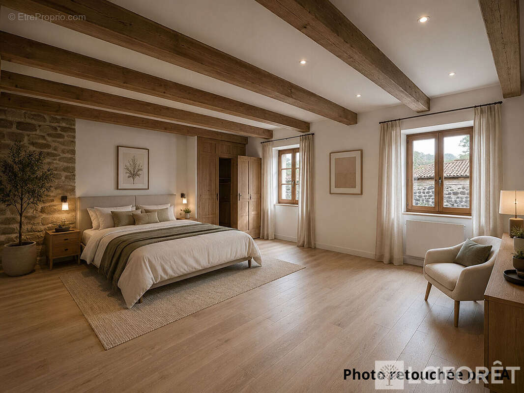 Corps de ferme en pierre avec grange - 151 m² -- Fort potentiel - photo 6