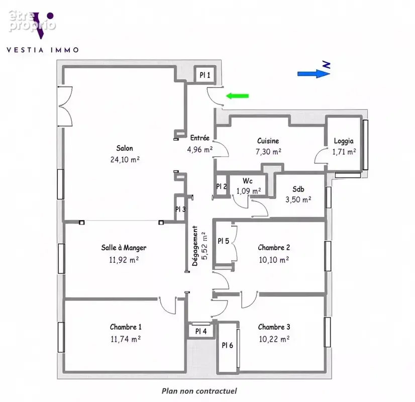 Appartement familial 91 m²  4 chambres étage élevé vue Seine - photo 12