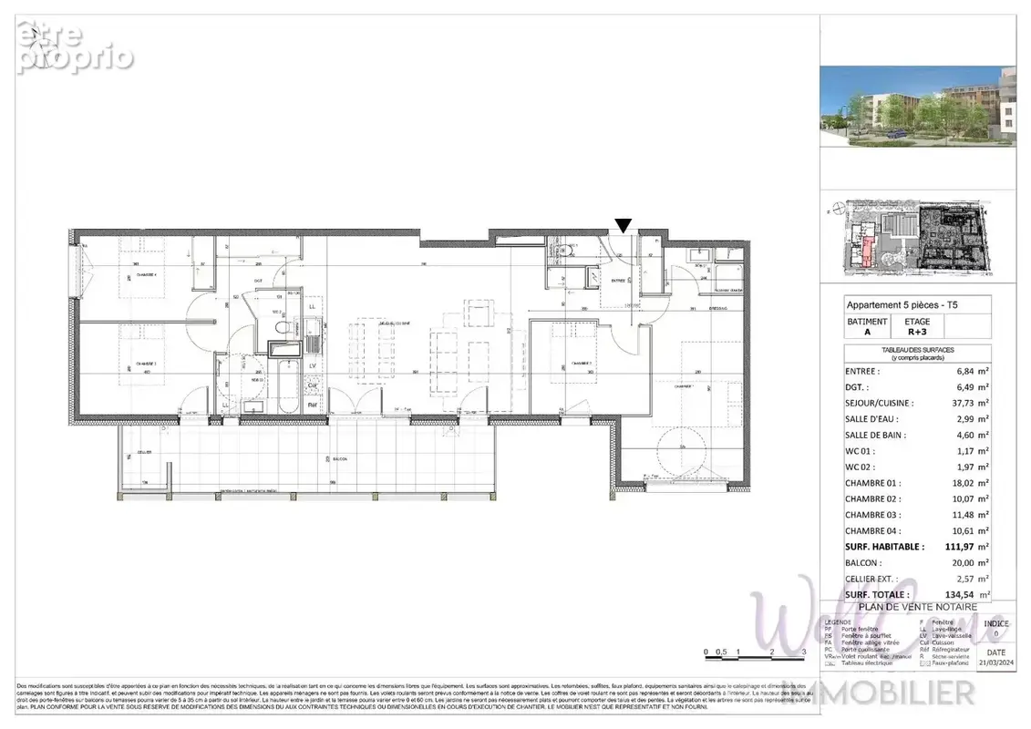 Appartement t5 neuf de 112m² – attique (3e/3) – balcon sud  annecy - photo 16