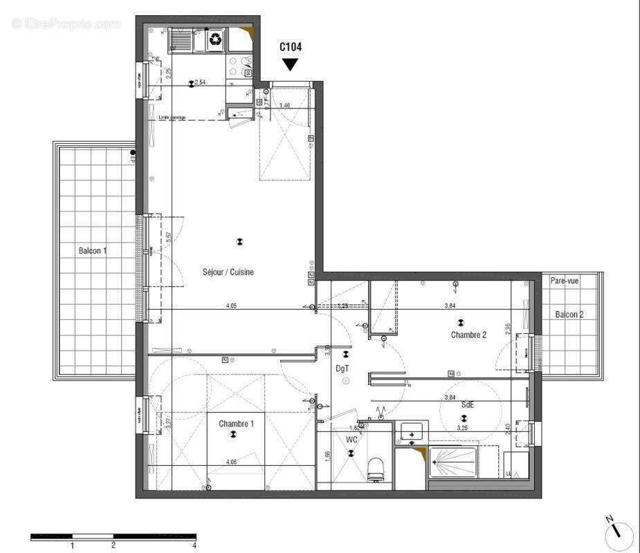Appartement à BOIS-COLOMBES