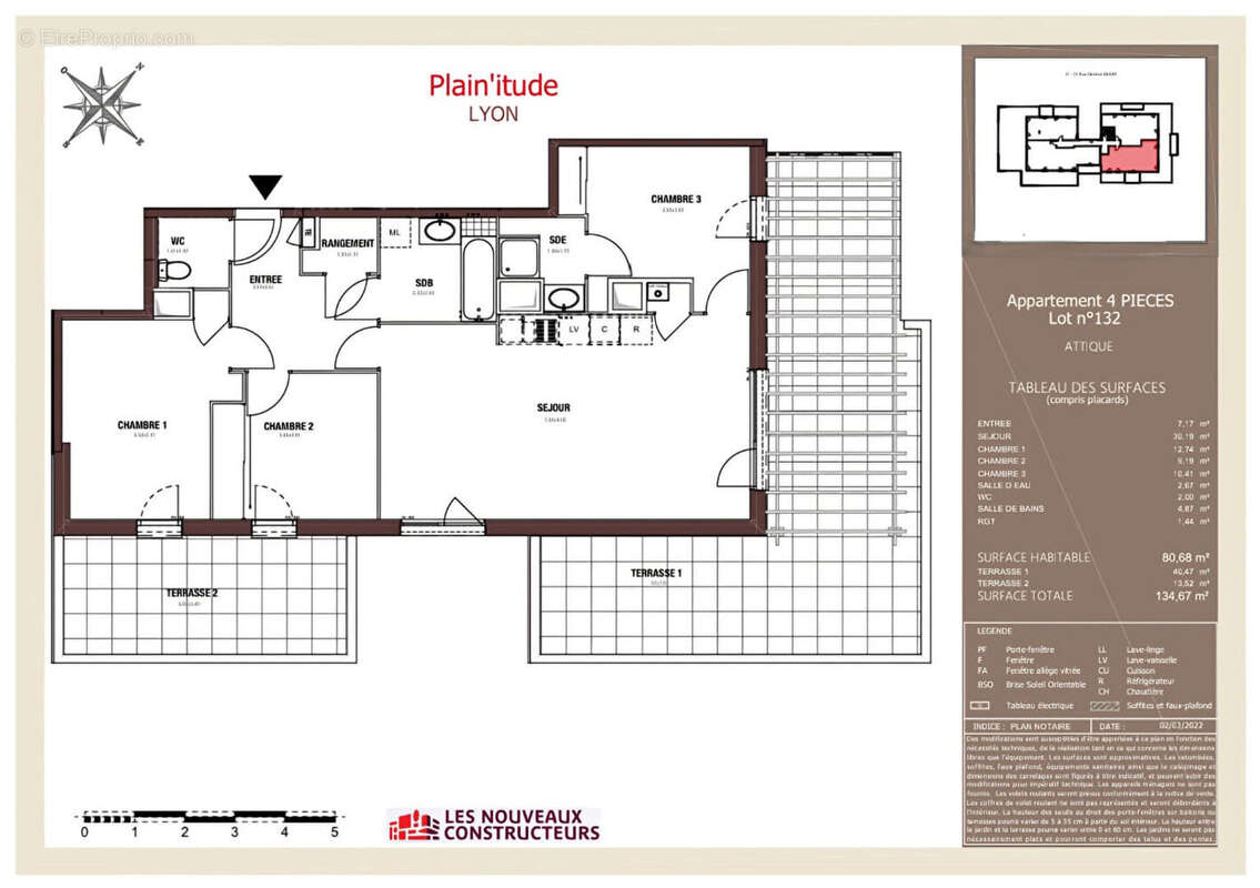 Appartement à LYON-8E